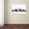 Trademark Fine Art -Michael Tompsett 'St Louis Missouri Skyline B&W' Matted Framed Art - 3 of 3