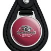 Virginia Union University Primary Logo Black Leather Keychain - 3 of 4
