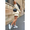 Mocamel Solid loose versatile casual round-neck sweatshirt and shorts set - 4 of 4