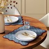 2pk Reversible Placemat Scallop - 2 of 4