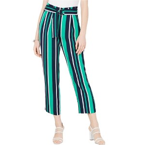 maison Jules Womens Striped Belted Culotte Pants - 1 of 1