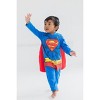 DC Comics Justice League Superman Zip Up Costume Coverall and Cape Newborn to Infant - 2 of 4