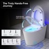 Dyonery Smart Bidet Toilet with  Auto Open/Close Lid & Seat, Foot Sensor Flush, Tankless One Piece Elongated, Heated Seat, - 3 of 4