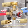 WOWOW Single Handle 5-Spray Shower Faucet 1.8 GPM with Tub Spout in Brushed Nickel - 2 of 4