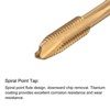 Unique Bargains High Speed Steel Titanium Plated Metric Spiral Point Thread Tap and Drill Bit Set - 3 of 4