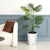 16" Set of 2 Tall-Round Series Self-Watering Planters - 3 of 4
