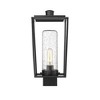 Sheridan Outdoor Post Mount Fixture - Black Aluminum, 1-Light, Dimmable, Wet Rated, 100W - 4 of 4