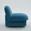 Gulches 360  Swivel Accent Chair (Blue), Velvet Fabric Upholstery with Metal Base for Living Room Bedroom Office - 3 of 4