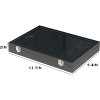 Black Velvet Jewelry Display Box with Glass Lid, 12-Grid Organizer Tray for Bracelets, Bangles and Necklaces, for Home or Store - 2 of 4