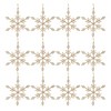 Beaded Metal Snowflake Ornament (Set of 12) - 3 of 3