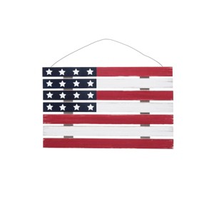 C&F Home American Flag Hanging Fourth of July Wall Art - 1 of 4