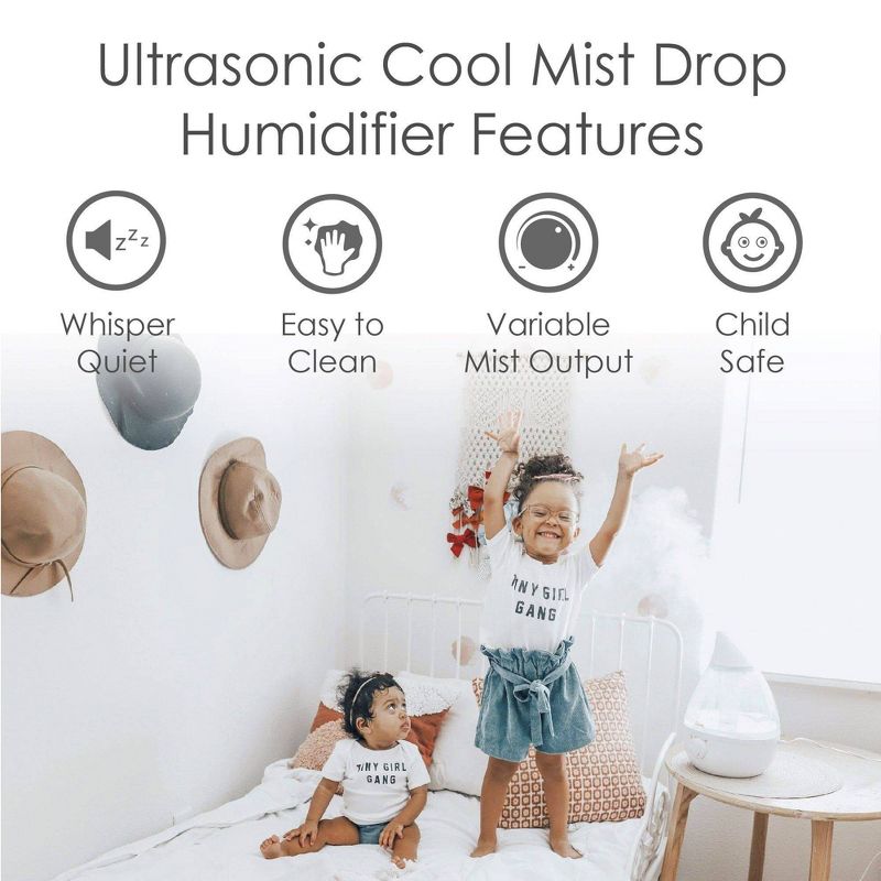 Crane Drop Ultrasonic Cool Mist Humidifier - 1 Gallon, 5 of 13