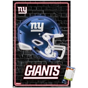 Trends International NFL New York Giants - Neon Helmet 23 Unframed Wall Poster Prints - 1 of 4