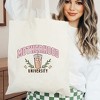 City Creek Prints Motherhood University Drink Canvas Tote Bag - 15x16 - Natural - 2 of 2