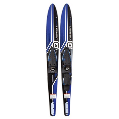 O'Brien Watersports 2191120 Adult 68 inches Celebrity Water skis Sizes 4.5-13, Blue and Black