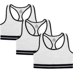 Balanced Tech Women's Cotton Racerback Sports Bra 3 Pack - 1 of 1