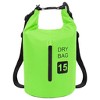 vidaXL Dry Bag with Zipper Green 4 gal PVC - 2 of 4
