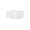 HOMLUX Easy-DIY 36 in W x 24 in D in Shaker White Ready to Assemble Wall Refrigerator Kitchen Cabinet with 2 Doors - 4 of 4