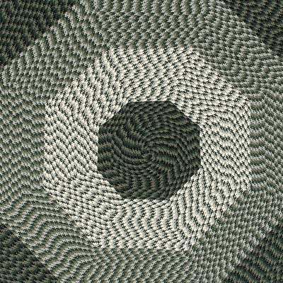 Hunter Stripe 20" x 30" Reversible Polypropylene Oval Rug