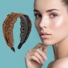 Unique Bargains Women's Dot Pattern Headband 5.91"x4.33" 1 Pc - 2 of 4