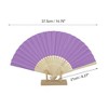 Unique Bargains Halloween Christmas Portable DIY 7-Inch Blank Folding Fan 1 Pc - 2 of 4