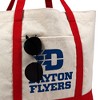 University Of Dayton Primary Logo Canvas Tote Bag With External Pocket, Reusable Shoulder Bag for Shopping, School, Beach - 2 of 4
