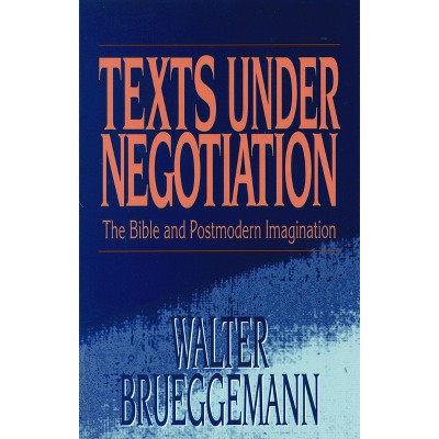 Texts Under Negotiation - by  Walter Brueggemann (Paperback)