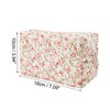 Unique Bargains Women Portable Little Flower Pattern Makeup Bag 1 Pc - 3 of 3