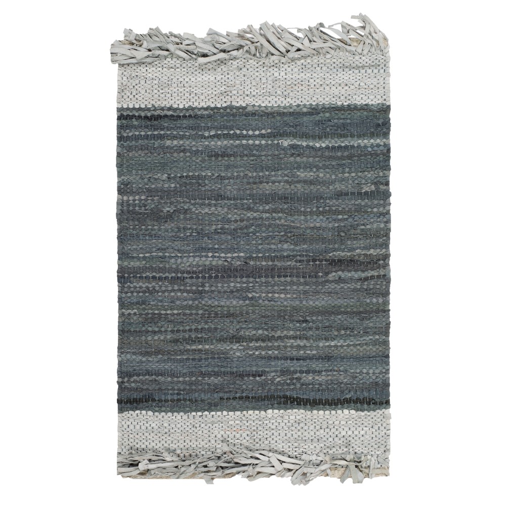 3'x5' Color Block Woven Accent Rug Light Gray/Dark Gray - Safavieh