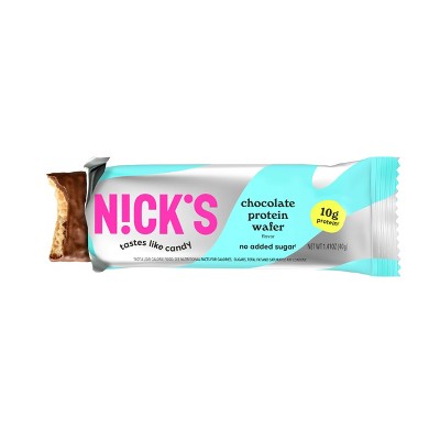 Nick's Chocolate Protein Wafer Single Serve Snack Bars - 10g Protein - 1.41oz