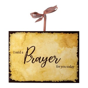Motivational Ceramic Plaques – Said a Prayer Set of 3 by Manual Woodworkers and Weavers - 1 of 3