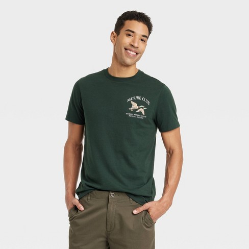 Men's Short Sleeve Crewneck T-shirt - Goodfellow & Co™ Forest Green M :  Target