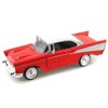 1957 Chevrolet Bel Air Red with White Top 1/24 Diecast Model Car by Motormax - 2 of 3
