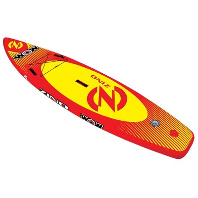 WOW 11' Zino Stand-Up Paddleboard Package with Cupholder - Yellow/Red