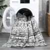 COZONY Modern Geometric Area Rug, Plush Faux Wool Machine Washable Non-Slip Carpet for Living Room and Bedroom - 3 of 4