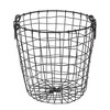 Farmlyn Creek 2 Pack Black Metal Wire Laundry Basket with Handles, Clothes Storage Hamper for Bathroom & Bedroom - 3 of 4