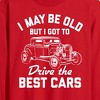 Men's - Instant Message - I May Be Old Drive Best Cars Long Sleeve Graphic T-Shirt - 2 of 4