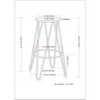 NicBex Bar Stools for Kitchen Island,30 inch Metal Counter Bar Stools,Bar Chairs for Dining Rooms,Kitchens - 3 of 4