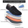 Women's Wide Width Elderly Shoes, Adjustable Hook and Loop Closure Anti-Slip Breathable Lightweight, Swollen Feet Walking Sneakers - 2 of 4