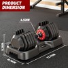 VisioGear Quick Adjust Dumbbells, Dumbbell Set, 10 in 1 Free Dumbbell for Men and Women, Black Dumbbell for Home Gym, Black, 19.60"*33.00"*6.00" - 2 of 4