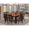 9 Piece Dining Room Furniture Set - Square Table with Butterfly Leaf & 8 Chairs - 54x54 Inch - 2 of 4