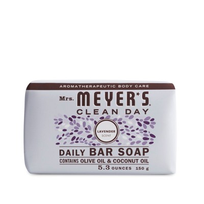 Mrs. Meyer's Clean Day Organic Lavender Scent Bar Soap 5.3 oz (Case of 12)