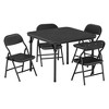 3/5Pcs Kids Folding Table and Chairs Set, Toddlers Children's Activity Table and Chairs Set for Dining Room, Daycare, Classrooms, Kids Writing Desk - 2 of 4