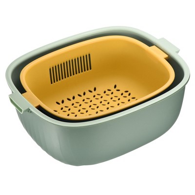 Double-layer Draining Basket, Extra Thick Kitchen Vegetable