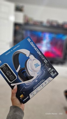 JBL Quantum 910P, Casque Gaming double connexion sans Fil pour PlayStation  et compatible multi plateforme, Réduction de Bruit Active et Son Signature  Quantum, 37h d'autonomie, Blanc : : High-Tech