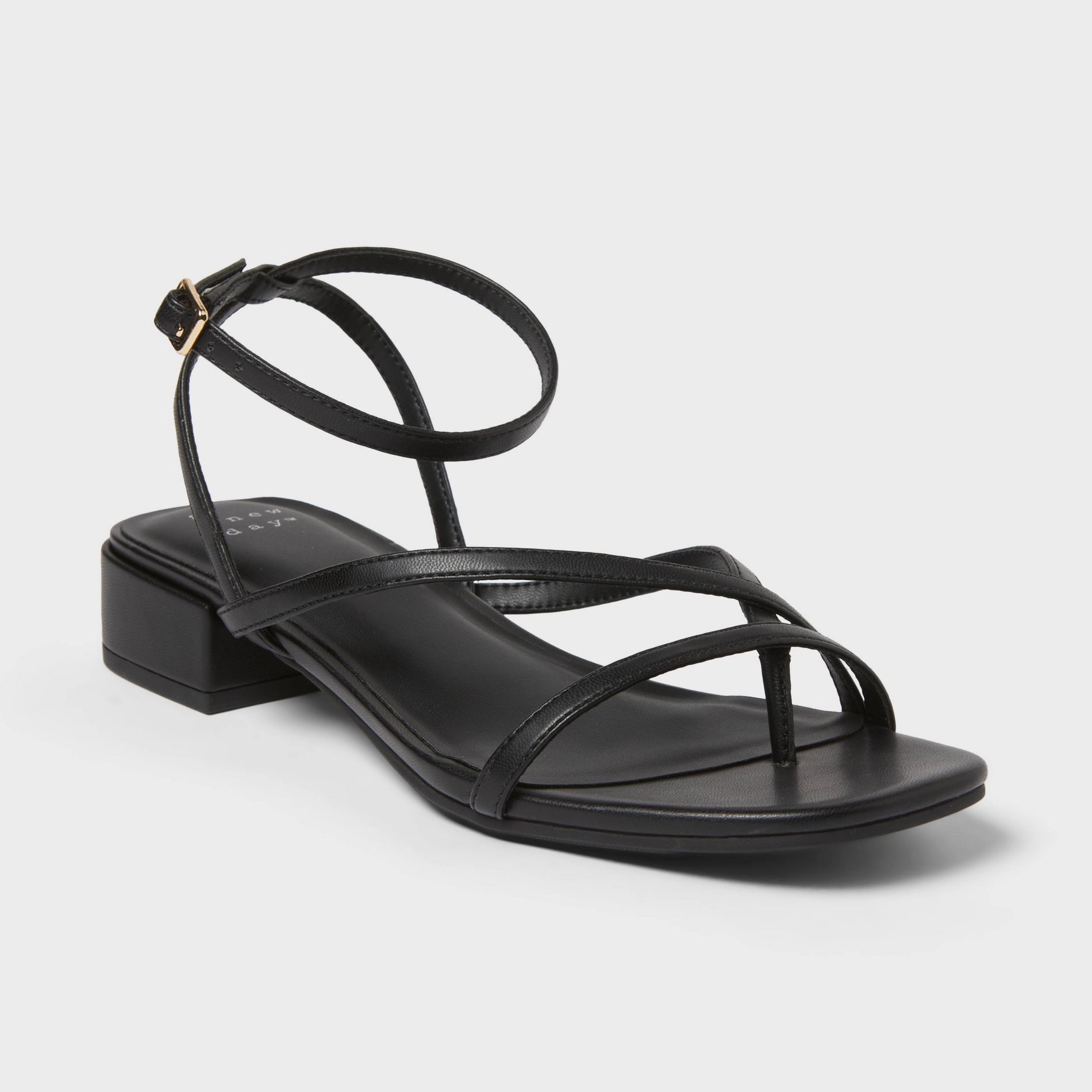 Women’s Goldie Square Toe Strappy Heels - A New Day™