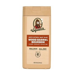 DR. SQUATCH Men's Non-Exfoliating Body Wash - Wood Barrel Bourbon - 14 fl oz - 1 of 4