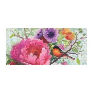 Evergreen Bird Blossom  Sassafras Indoor Outdoor Switch Doormat 1'10"x10" Multicolored - 1 of 1