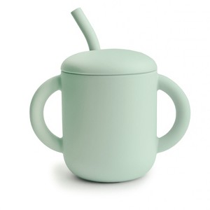 Mushie Silicone Training Cup + Straw - 1 of 4