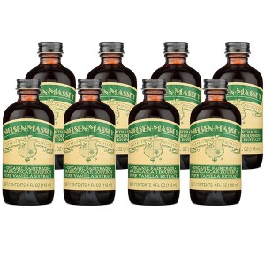 Nielsen-Massey Organic Fairtrade Madagascar Bourbon Pure Vanilla Extract - Case of 8/4 oz - 1 of 4